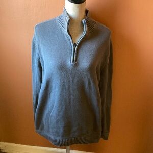 Eddie Bauer gray 1/4 zip sweater